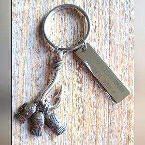 Keychain For Dad Fish Hook